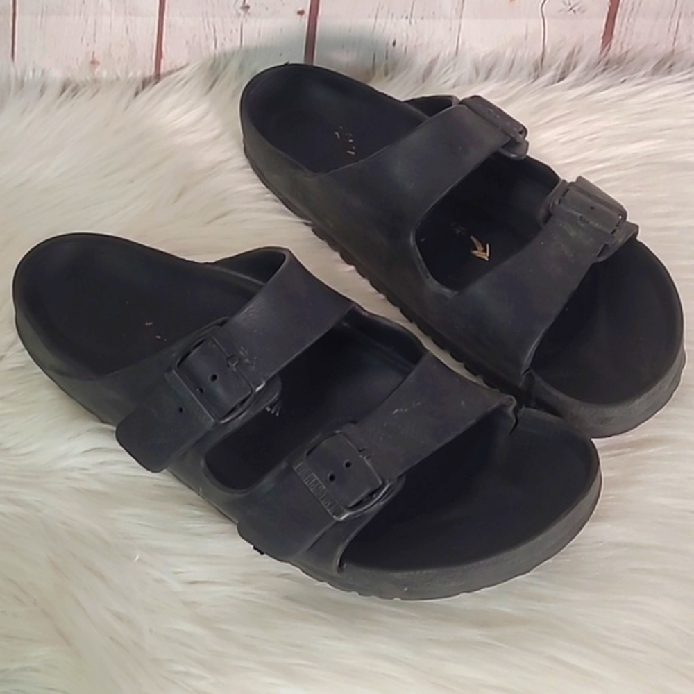 Birkenstock Gizeh Essentials Sandal Black Mens Size 45 / US 12 290 NEEDS REPAIR - Picture 3 of 16